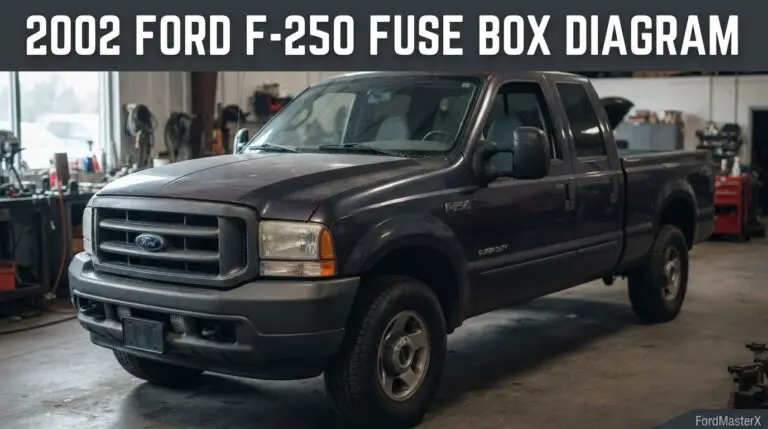 2002 Ford F-250 Fuse Box Diagram: Cabin and Under-Hood Charts 13 2002 ford f250 fuse box diagram reference chart from FordMasterX