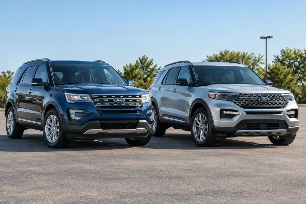 2016 and 2020 Ford Explorer SUVs compared for years to avoid
